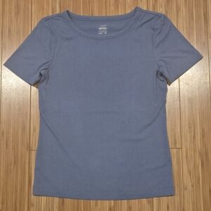 NWOT Jockey Fitted Blue Short Sleeve Tee